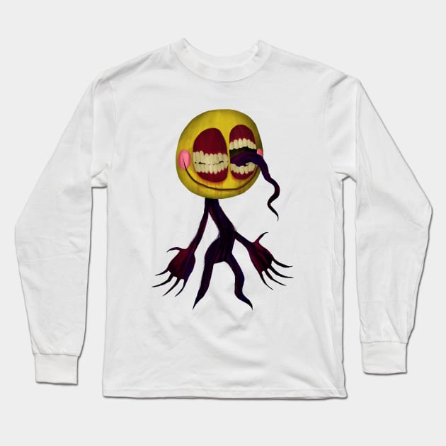 smiley! Long Sleeve T-Shirt by Carboardcat